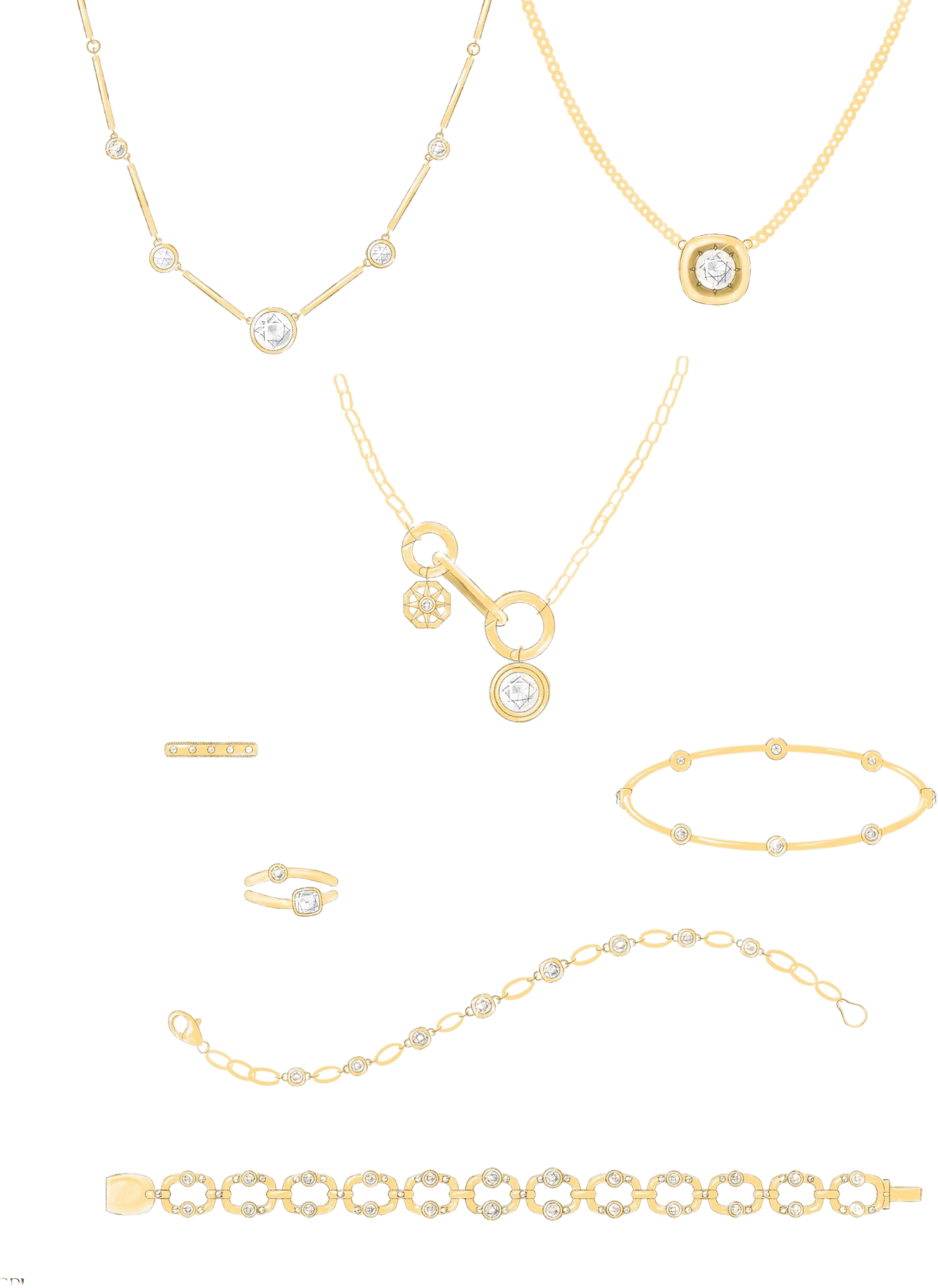 This whole page of designs for our client Noelle