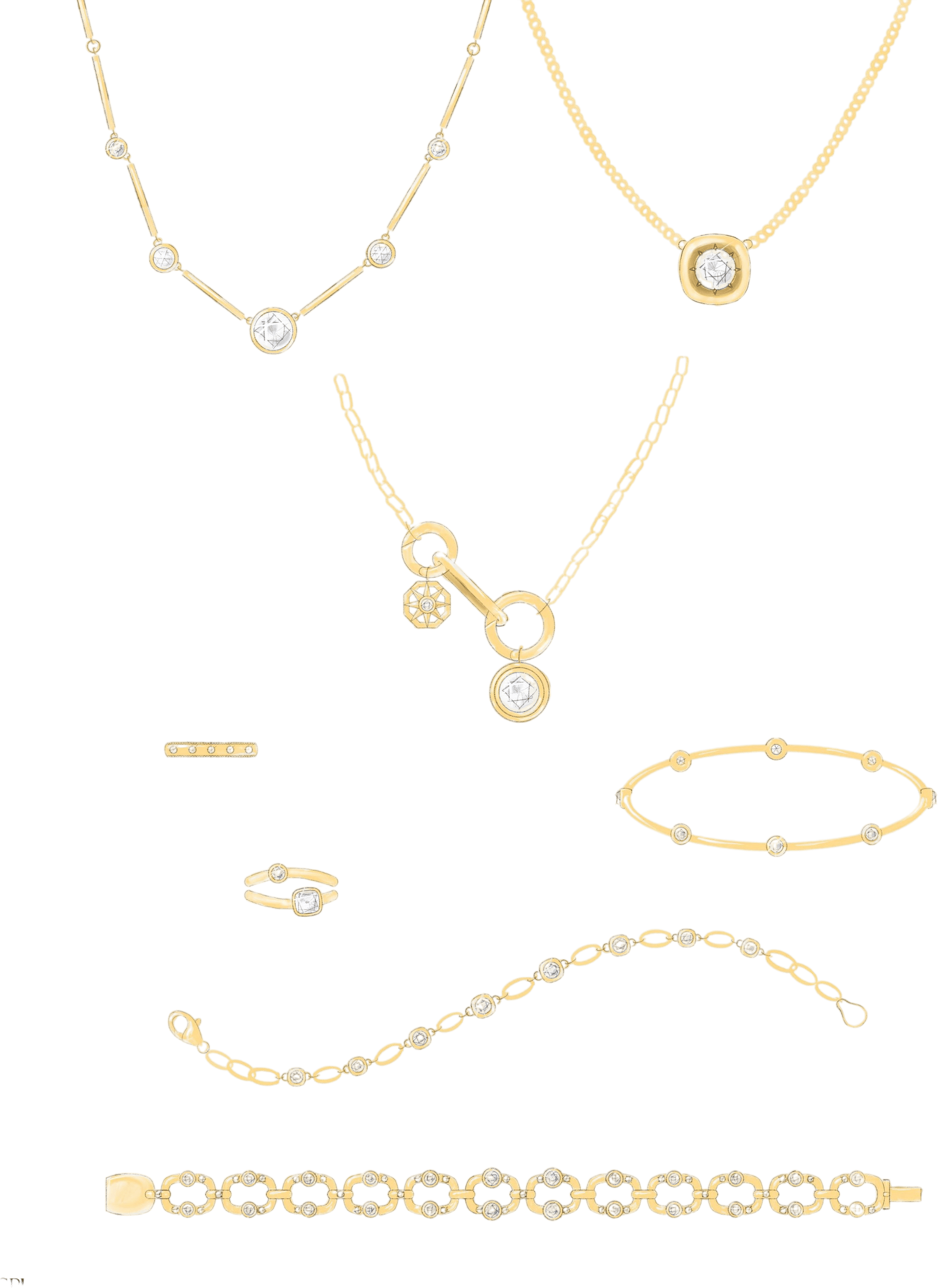 This whole page of designs for our client Noelle