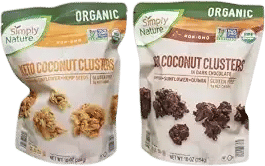 coconut dark chocolate clusters from aldi