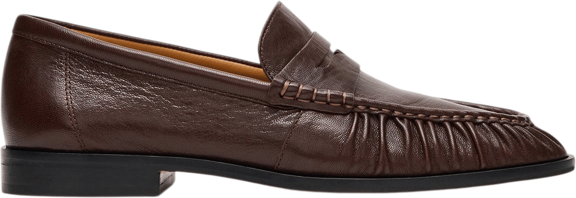 Steve Madden Quincey Brown Leather Loafer