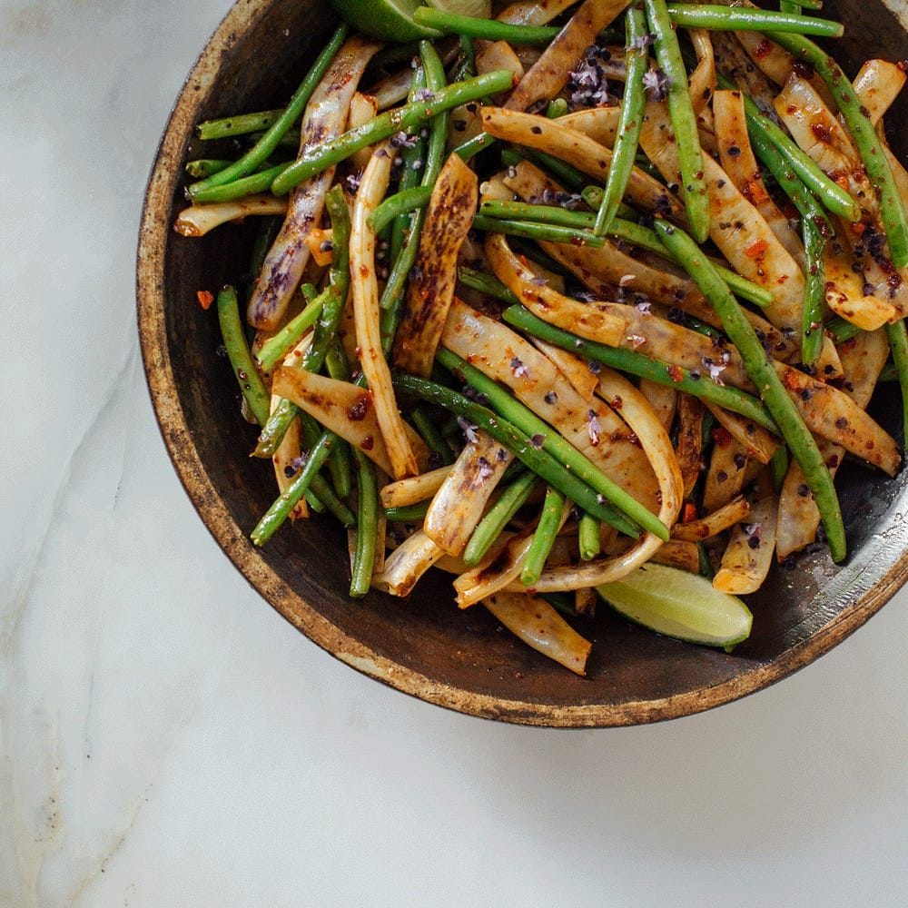 Green Beans with Chili Oil Recipe
