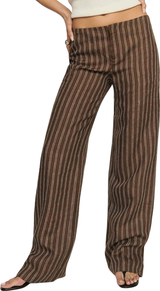 Vida Linen Low Rise Pant