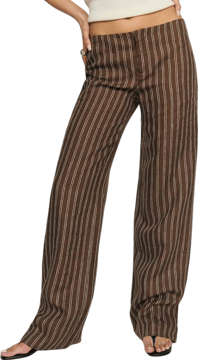 Vida Linen Low Rise Pant