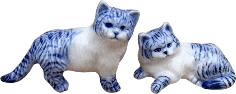Porcelain Cat Figurines 🐈