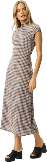 Elodie Seersucker Midi Dress