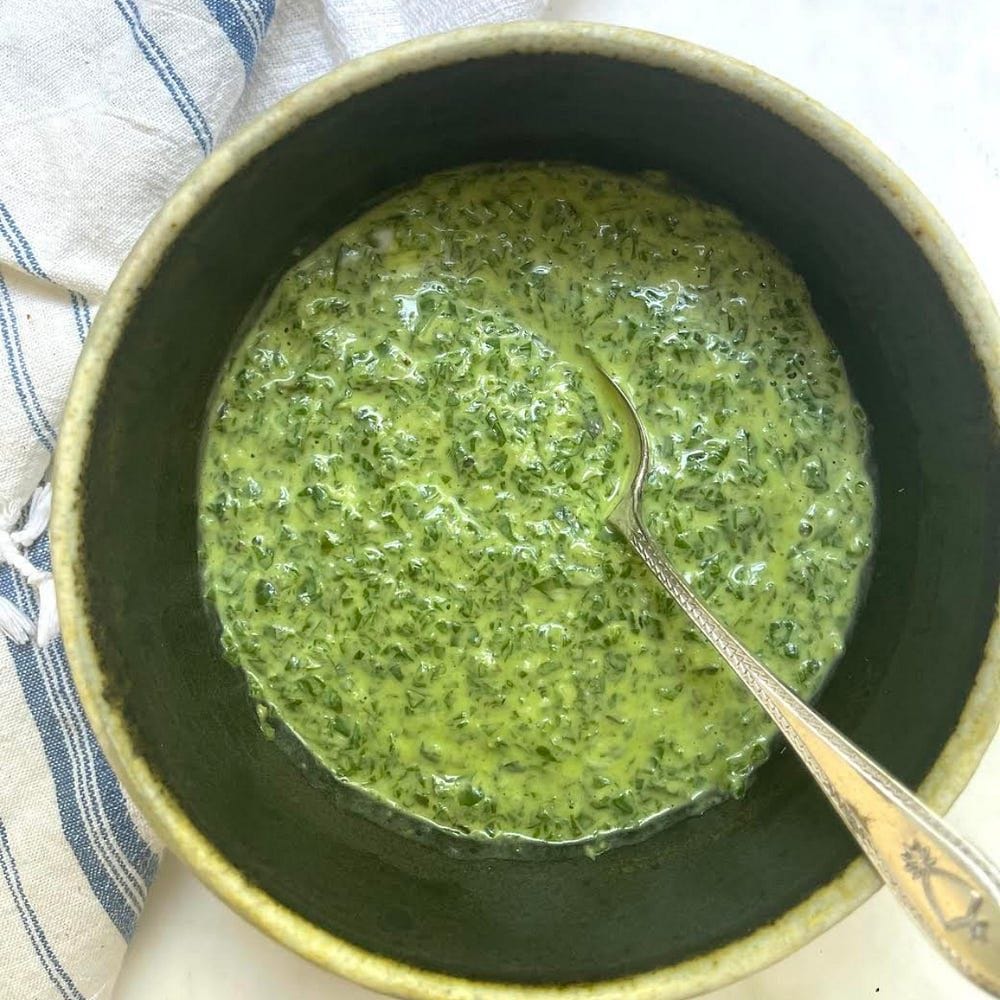 Basil Yogurt Sauce Recipe