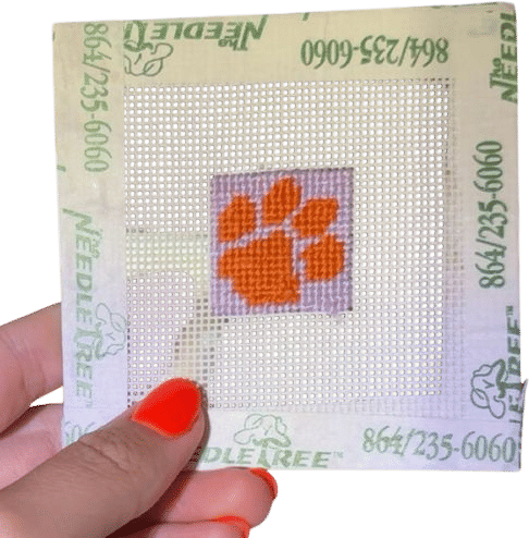 Clemson Paw Canvas Cozy/Koozie Insert