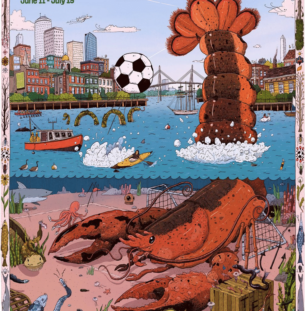 FIFA World Cup 2026 Boston Host City Poster