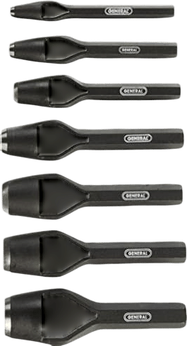 General Tools 1271ST Arch Punch Set, 7 Piece Set, 1/4 Inch to 1 Inch