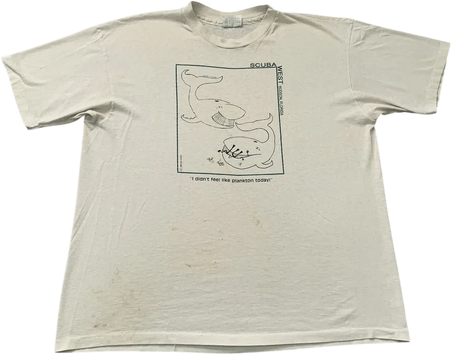 Vintage 80s Scuba West Dive Shop T-Shirt XL