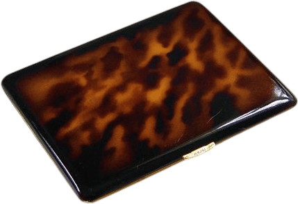Vintage Japanese Tortoiseshell Cigarette Case