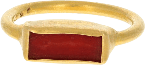 Eli Halili Rectangular Coral Ring