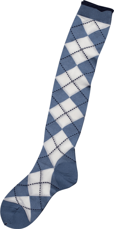 See-Through Argyle Knee Socks