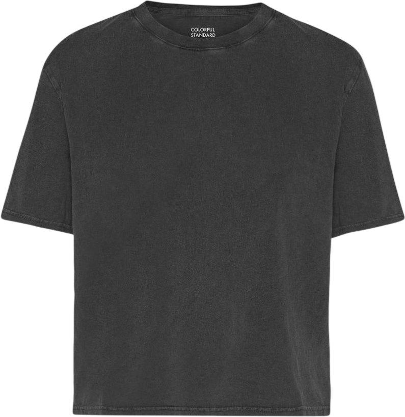 colorful standard faded black boxy crop
