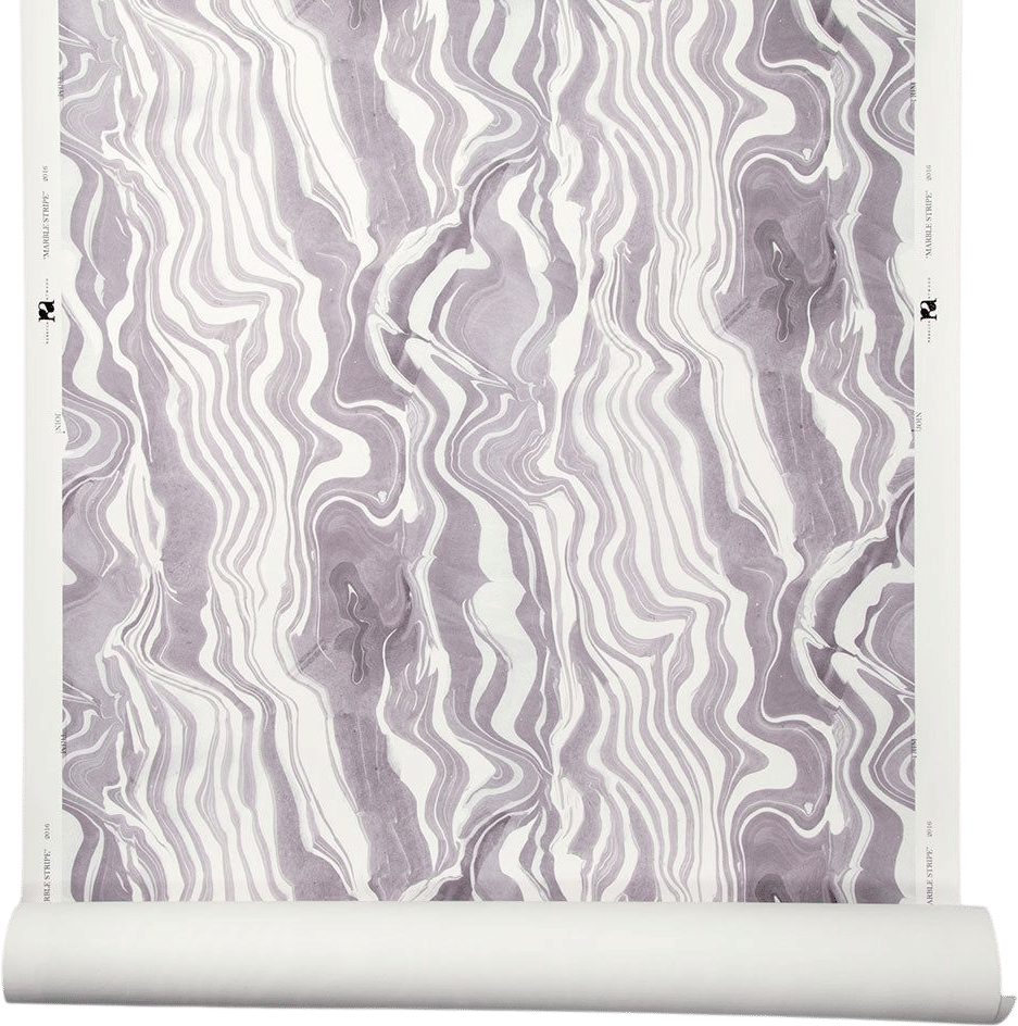 Rebecca Atwood Designs Marbled Stripe Wallpaper in Gray-Lilac