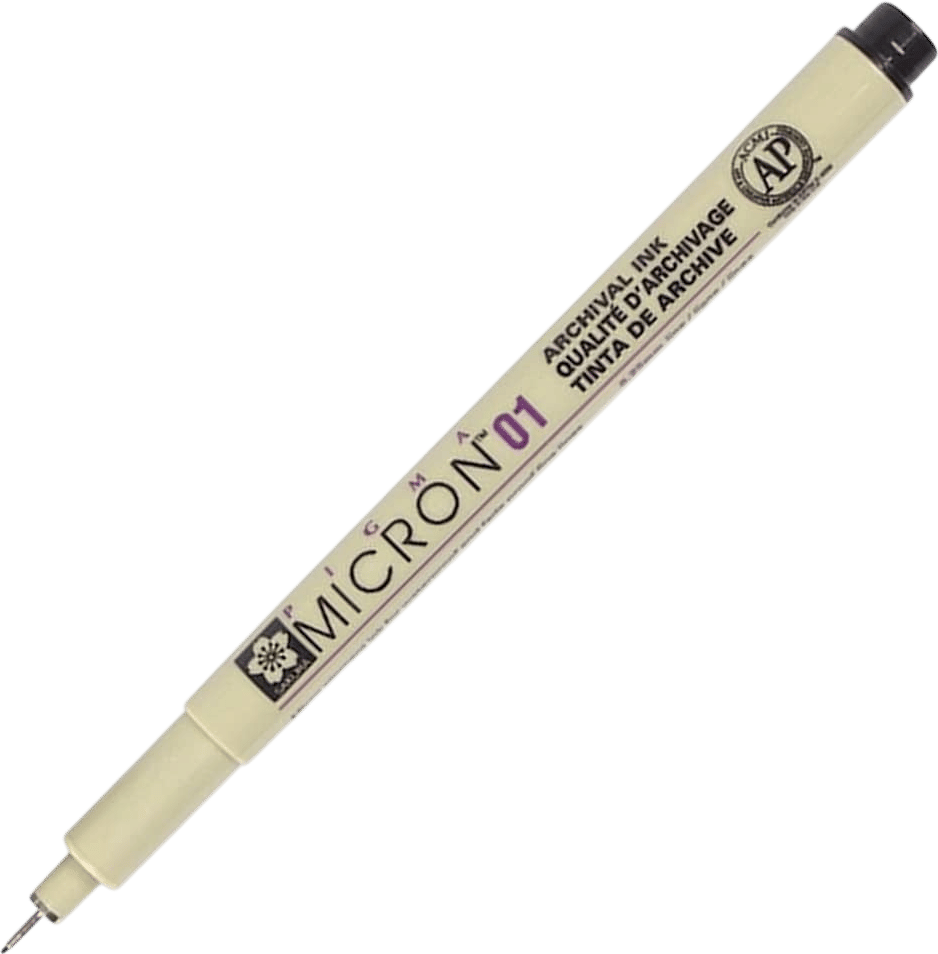 Sakura Pigma Micron Pen - Black, 01