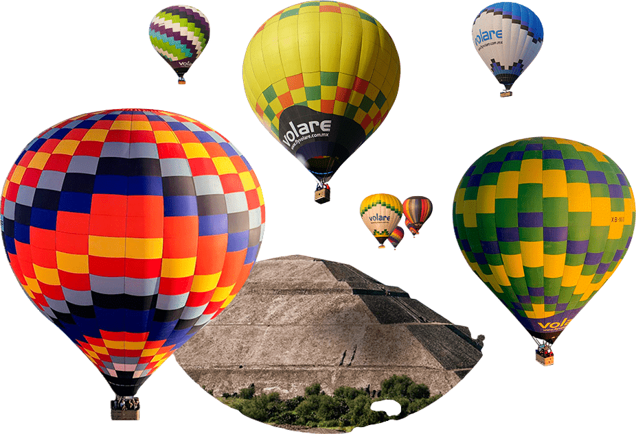 Hot Air Balloon Flight over Teotihuacan Valley