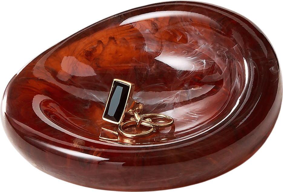 Swirled Resin Catchall Dish