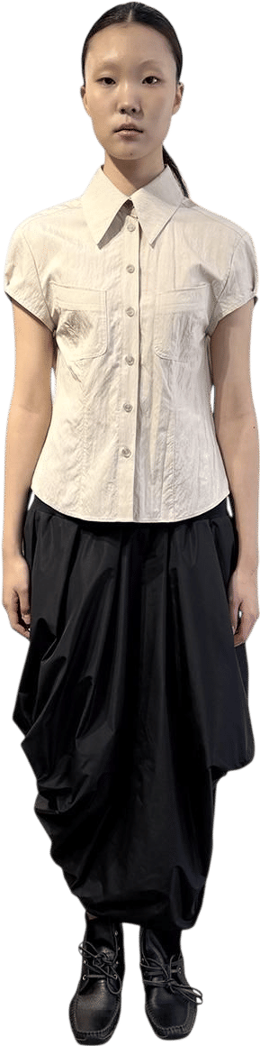 Nylon Puff Shirt