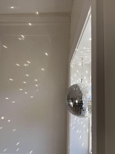 A disco ball in your window