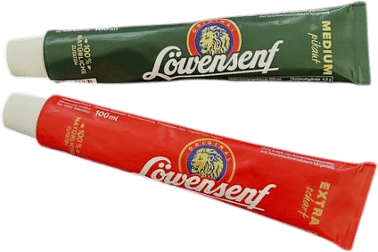Löwensenf Medium and Extra Mustard Tube 200ml