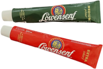 Medium and Extra Mustard Tubes