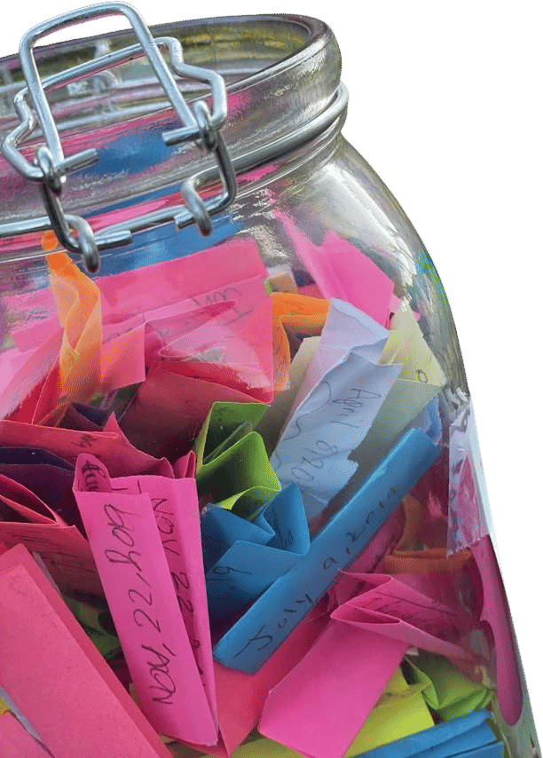Starting a "good things that happened" jar