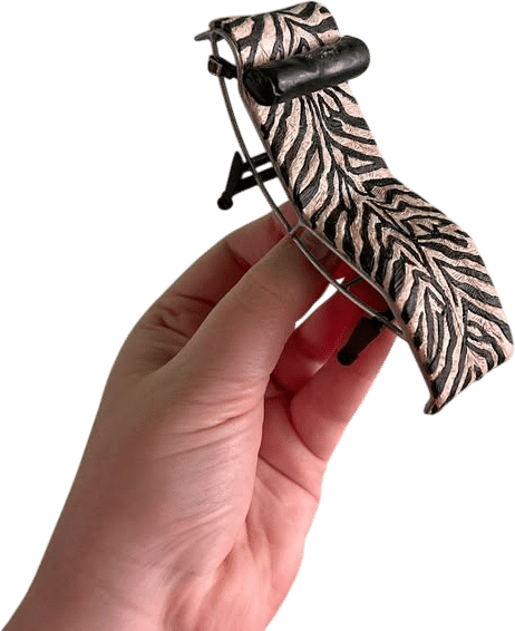 Miniature Zebra Chaise Lounge