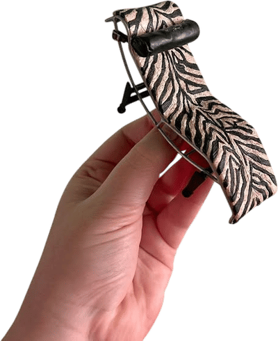 Miniature Zebra Chaise Lounge