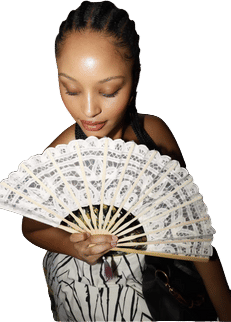 Hand Fan at the Function