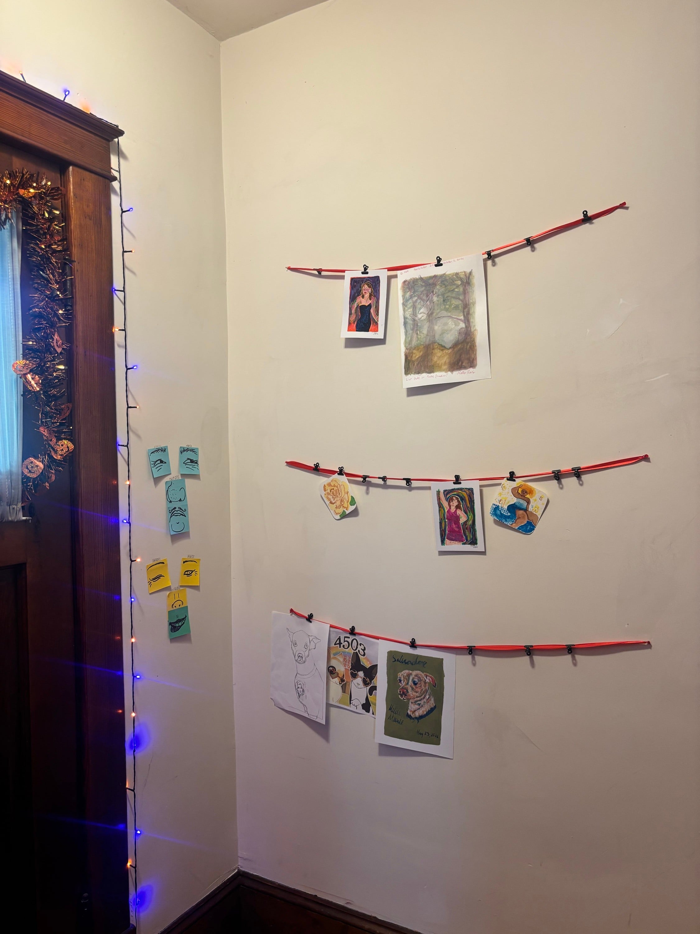 A shared space gallery wall