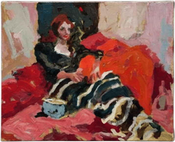 Kirby Kendrick Oil Painting – Reclining Woman Portrait – Original Impressionist Figure Art – 20x16 Canvas – Contemporary Figurative - Etsy