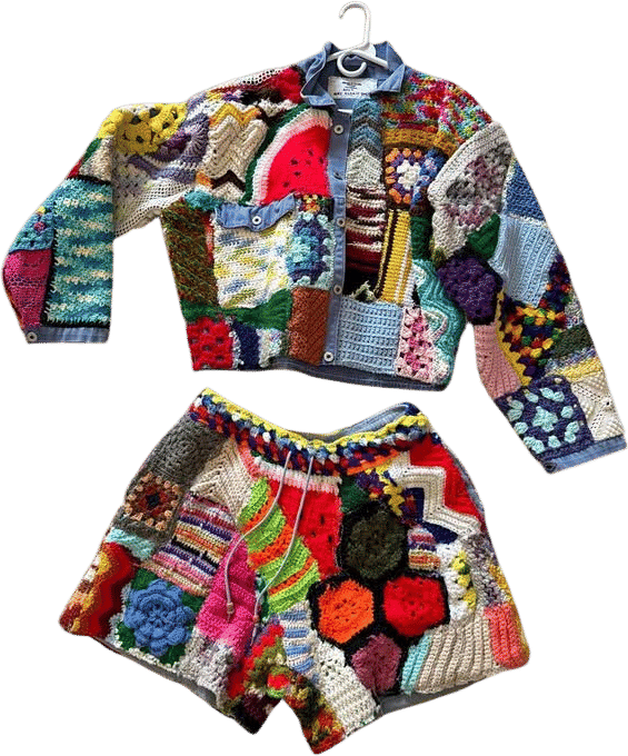 Custom Patchwork Crochet Set