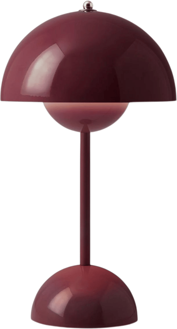 1968 Verner Panton Flowerpot Lamp in Plum