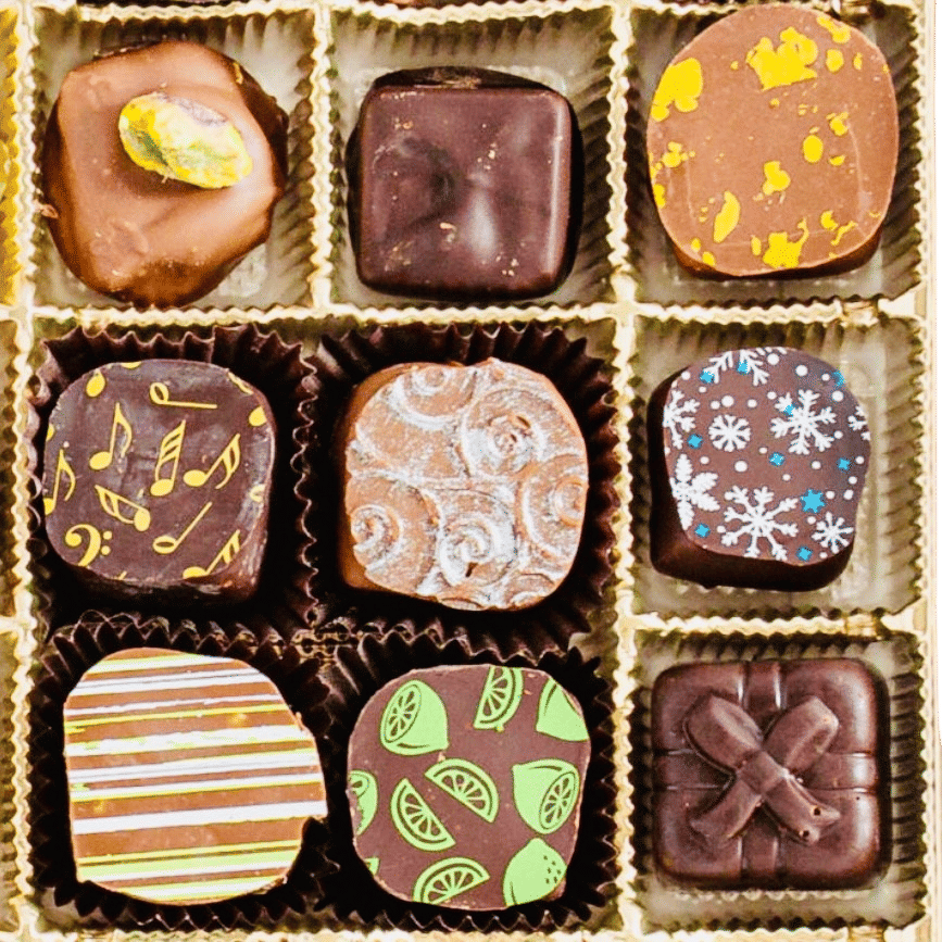 Mini selection boxes from your local chocolatier