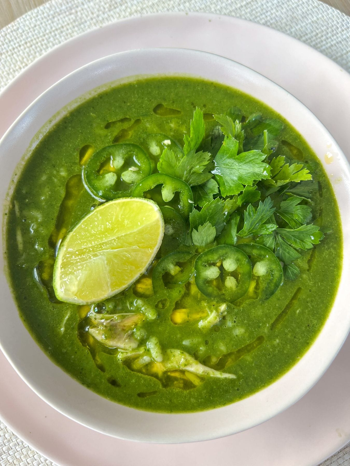 Green Garlic & Ginger Chicken and Rice Soup