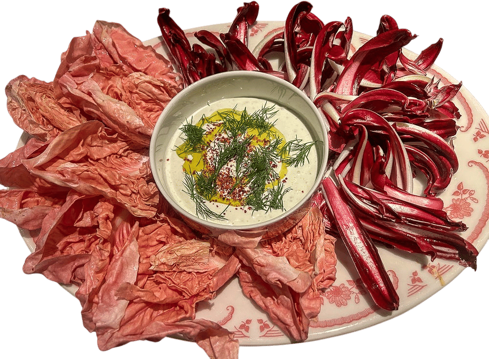 Pink crudités