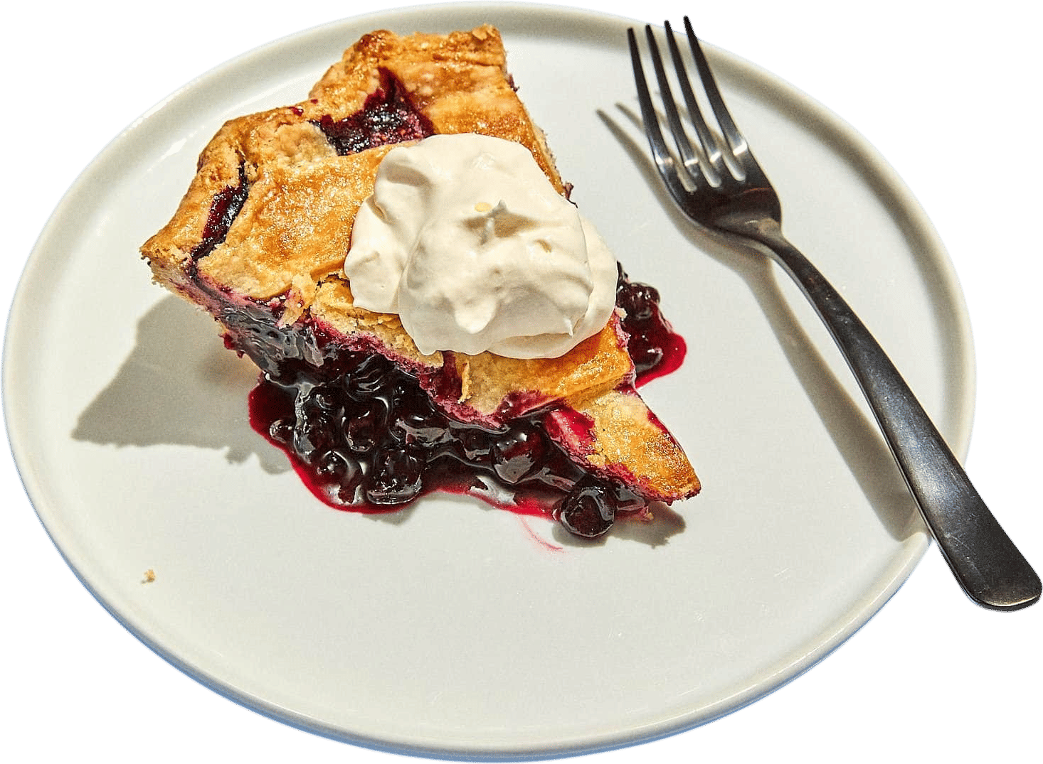 Blueberry Corn Cream Pie