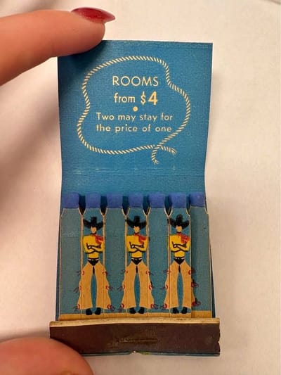 Hotel El Rancho Vegas Matchbook