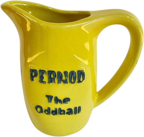 Pernod "The Oddball" Yellow Ceramic Water Pitcher