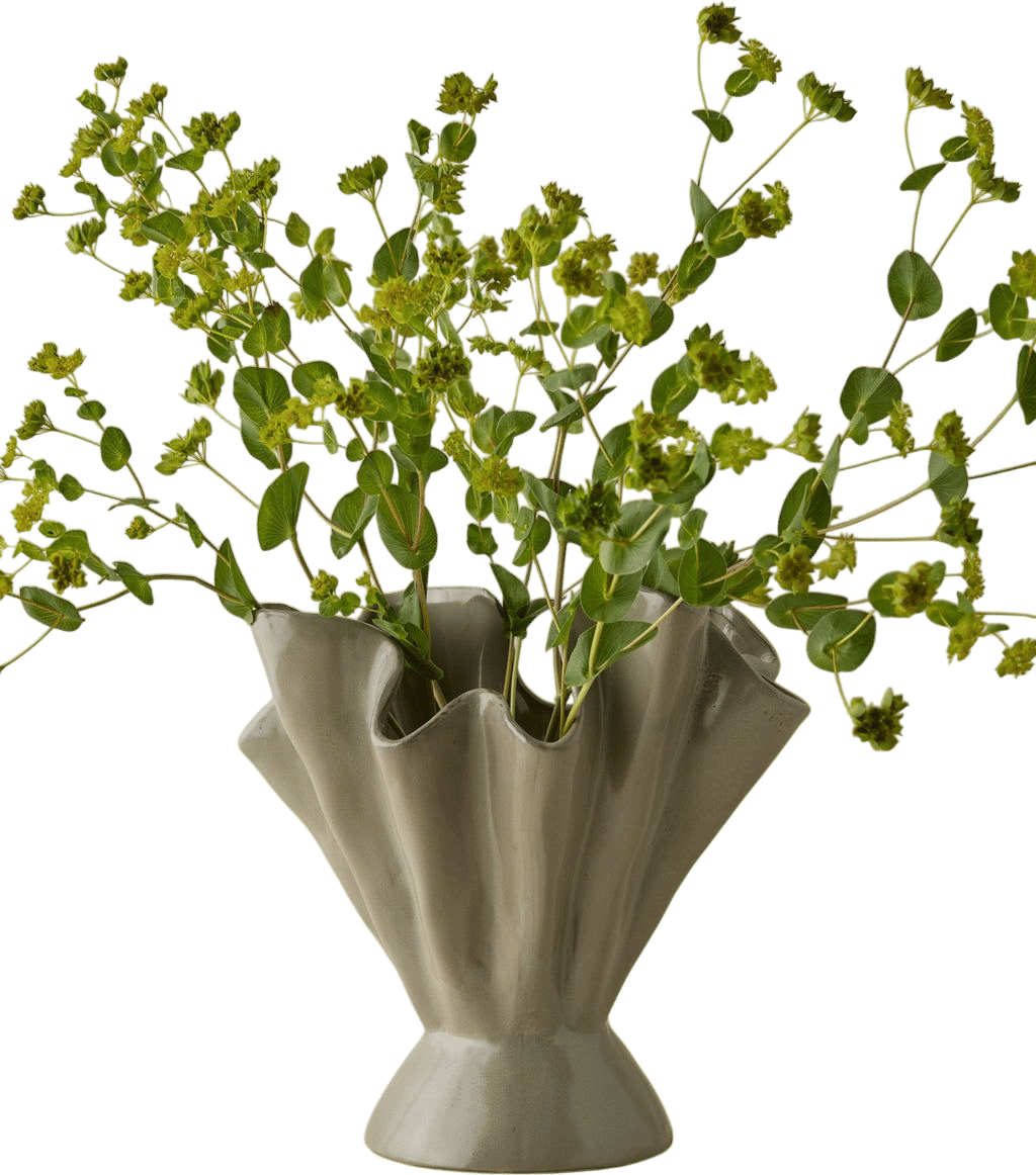 Ceramic Folded Vase