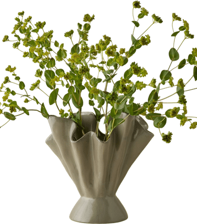 Ceramic Folded Vase