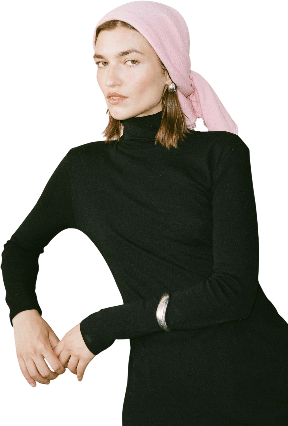 Tricot x Gil Rodriguez Cashmere Bandana - Rosa