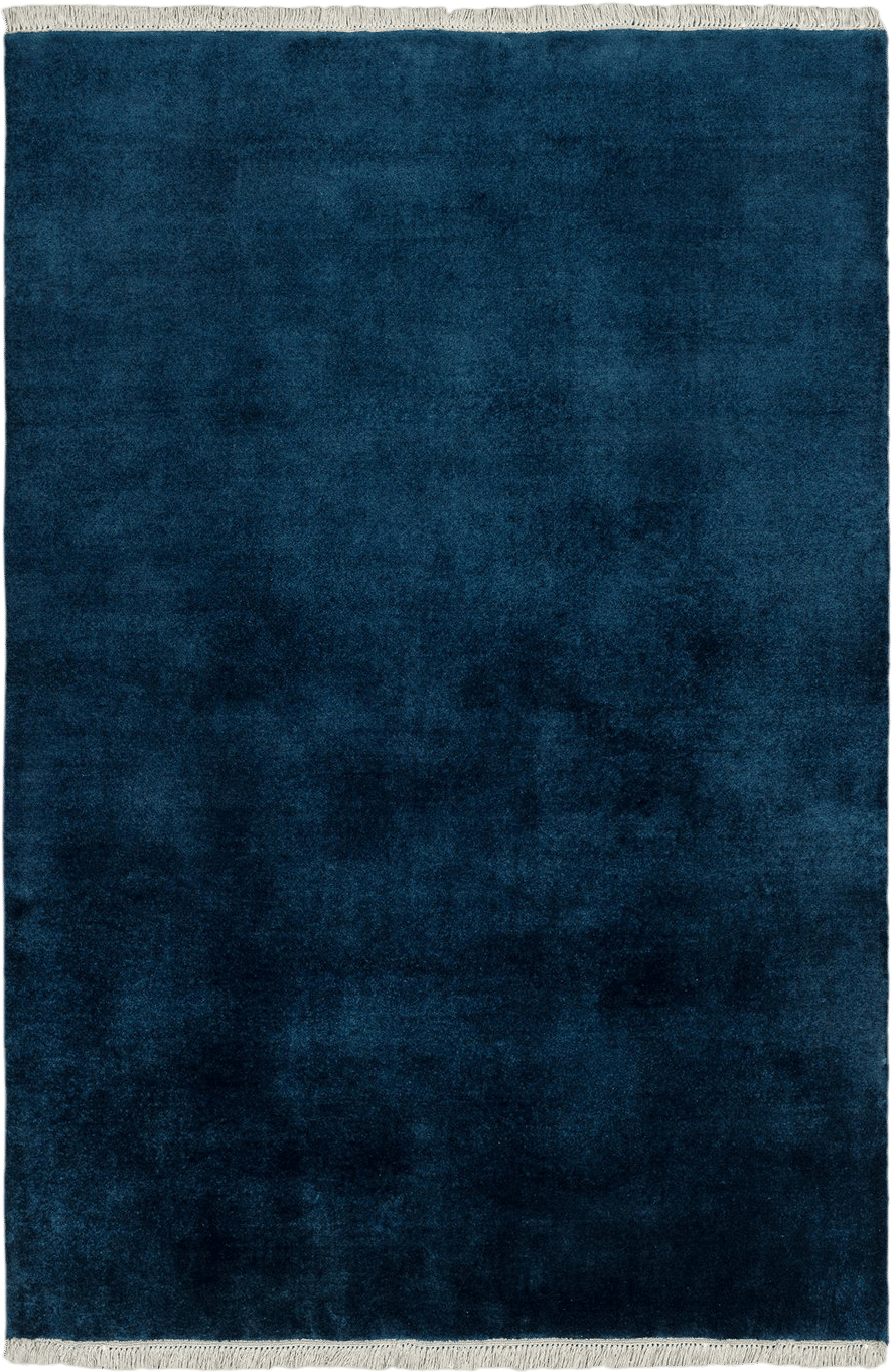 Clio Handmade Wool Blue Rug