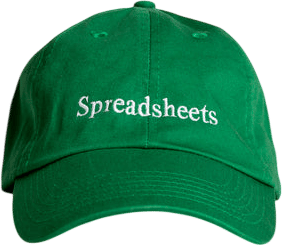 Spreadsheets Hat