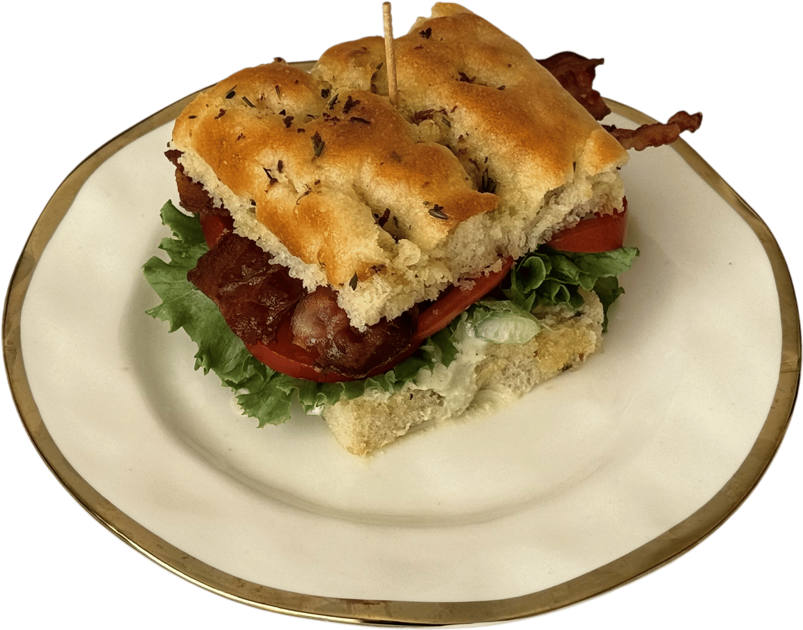 BLT on Homemade Focaccia