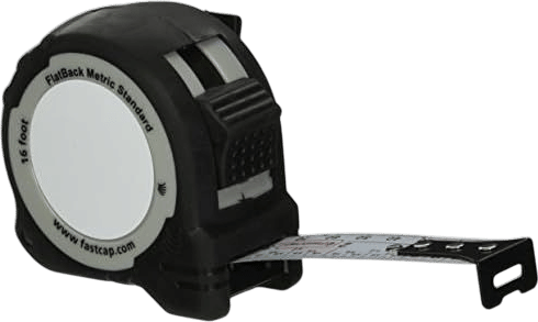 FastCap ProCarpenter Metric/Standard Measuring Tape - Ideal for Professionals, Amateurs and Home Improvement - with Lever Action Belt Clip and Dual Locking System - 16' - 98048