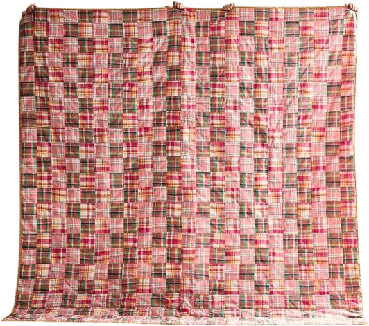 Madras Plaid Patchwork Quilt