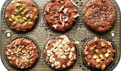 Whole-Grain Banana Yogurt Muffins Recipe
