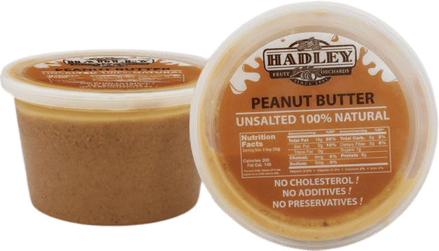 Hadley's Unsalted 100% Natural Peanut Butter